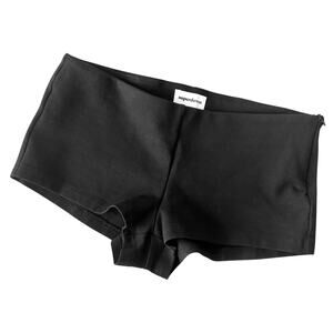 Superdown Micro Mini Shorts XS Low Rise Stretch Hot Pants Grunge Y2K NWT Black